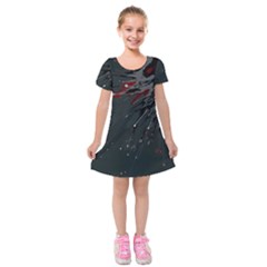 Big Bang Kids  Short Sleeve Velvet Dress by ValentinaDesign