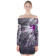 Big Bang Long Sleeve Off Shoulder Dress by ValentinaDesign