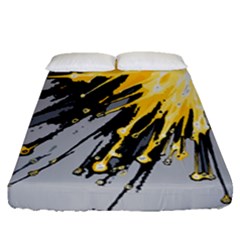 Big Bang Fitted Sheet (queen Size) by ValentinaDesign