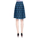 Blue Dark Navy Cobalt Royal Tardis Honeycomb Hexagon A-Line Skirt View2