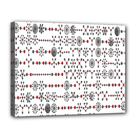 Bioplex Maps Molecular Chemistry Of Mathematical Physics Small Army Circle Canvas 14  X 11  by Mariart