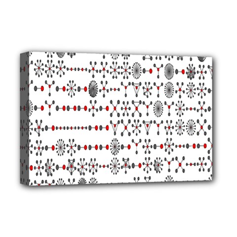 Bioplex Maps Molecular Chemistry Of Mathematical Physics Small Army Circle Deluxe Canvas 18  X 12   by Mariart