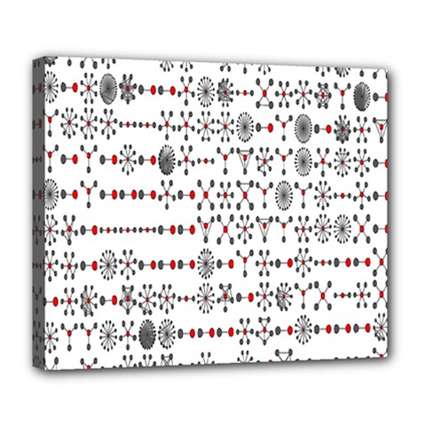 Bioplex Maps Molecular Chemistry Of Mathematical Physics Small Army Circle Deluxe Canvas 24  X 20   by Mariart