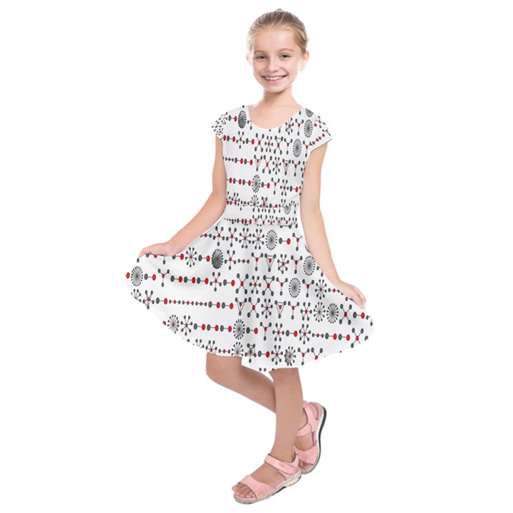 Bioplex Maps Molecular Chemistry Of Mathematical Physics Small Army Circle Kids  Short Sleeve Dress