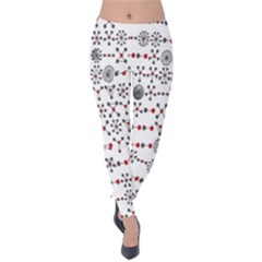 Bioplex Maps Molecular Chemistry Of Mathematical Physics Small Army Circle Velvet Leggings by Mariart