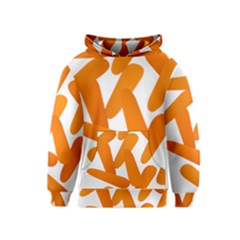 Carrot Vegetables Orange Kids  Pullover Hoodie by Mariart