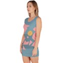 Coins Pink Coins Piggy Bank Dollars Money Tubes Sleeveless Bodycon Dress View2