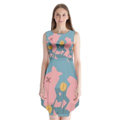 Coins Pink Coins Piggy Bank Dollars Money Tubes Sleeveless Chiffon Dress   by Mariart