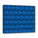 Blue Dragon Snakeskin Skin Snake Wave Chefron Deluxe Canvas 24  x 20   View1