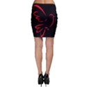 Dove Red Black Fly Animals Bird Bodycon Skirt View2