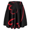 Dove Red Black Fly Animals Bird High Waist Skirt View2