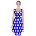 Easter Egg Fabric Circle Blue White Red Yellow Rainbow Racerback Midi Dress View1