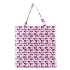 Heart Love Pink Purple Grocery Tote Bag by Mariart