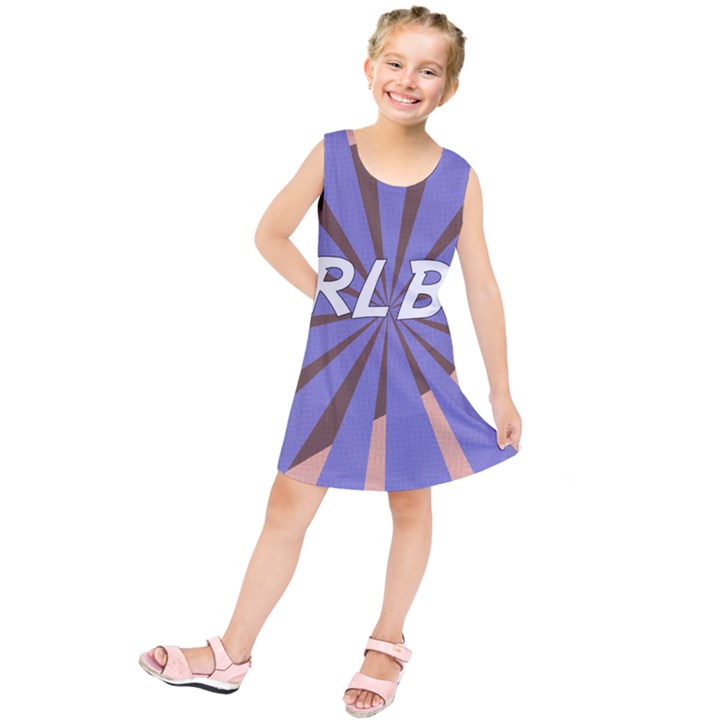 Girlboss Light Line Wave Chevron Kids  Tunic Dress