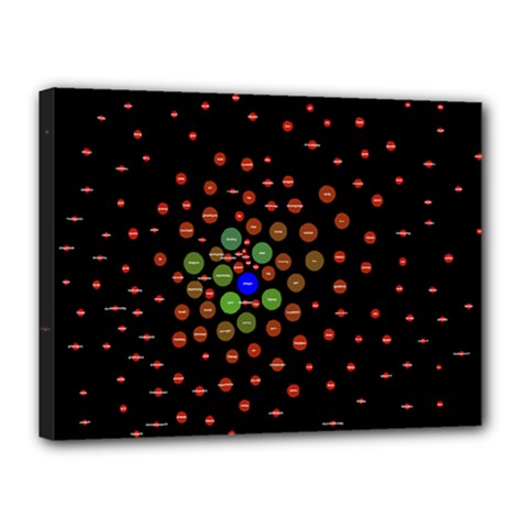 Molecular Chemistry Of Mathematical Physics Small Army Circle Canvas 16  X 12  by Mariart