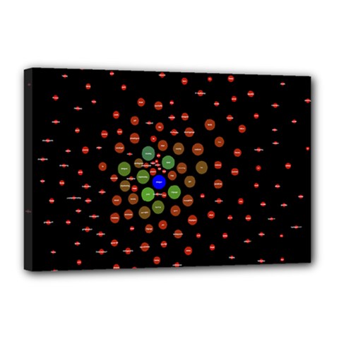 Molecular Chemistry Of Mathematical Physics Small Army Circle Canvas 18  X 12  by Mariart