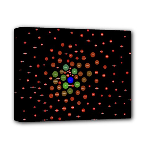 Molecular Chemistry Of Mathematical Physics Small Army Circle Deluxe Canvas 14  X 11  by Mariart