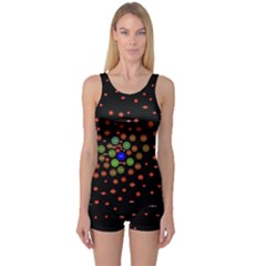 Molecular Chemistry Of Mathematical Physics Small Army Circle One Piece Boyleg Swimsuit by Mariart