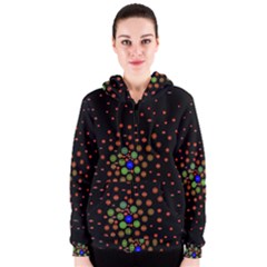 Molecular Chemistry Of Mathematical Physics Small Army Circle Women s Zipper Hoodie by Mariart