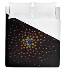 Molecular Chemistry Of Mathematical Physics Small Army Circle Duvet Cover (queen Size) by Mariart