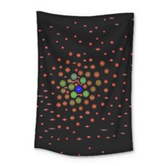 Molecular Chemistry Of Mathematical Physics Small Army Circle Small Tapestry by Mariart