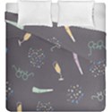 Bottle Party Glasses Duvet Cover Double Side (King Size) View2