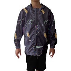 Bottle Party Glasses Hooded Wind Breaker (kids) by Mariart