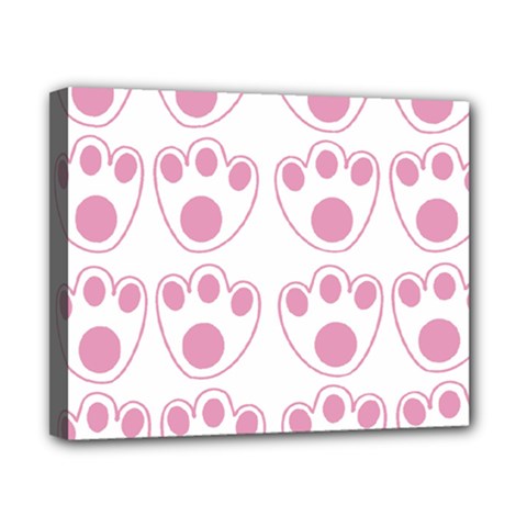 Rabbit Feet Paw Pink Foot Animals Canvas 10  X 8  by Mariart