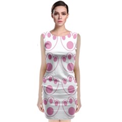 Rabbit Feet Paw Pink Foot Animals Classic Sleeveless Midi Dress