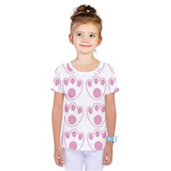 Rabbit Feet Paw Pink Foot Animals Kids  One Piece Tee