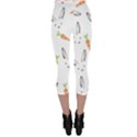 Rabbit Carrot Pattern Weft Step Face Capri Leggings  View2