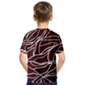 River System Line Brown White Wave Chevron Kids  Sport Mesh Tee View2