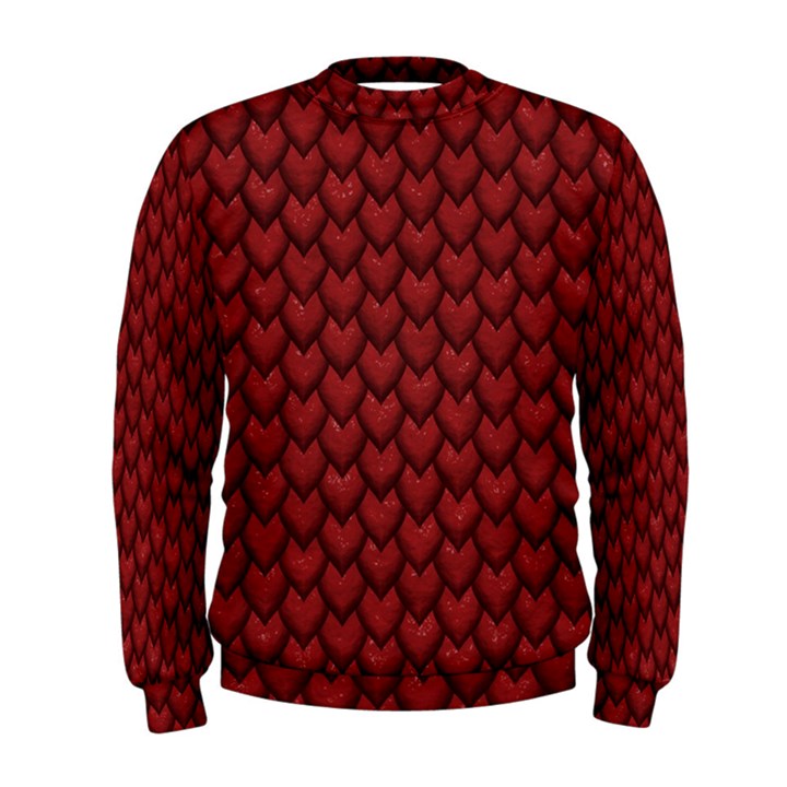 Red Snakeskin Snak Skin Animals Men s Sweatshirt