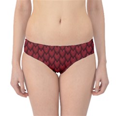 Red Snakeskin Snak Skin Animals Hipster Bikini Bottoms by Mariart