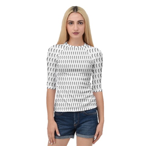 Renelle Box Waves Chevron Wave Line Quarter Sleeve Tee by Mariart