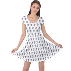 Renelle Box Waves Chevron Wave Line Cap Sleeve Dresses by Mariart