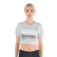 Renelle Box Waves Chevron Wave Line Cotton Crop Top by Mariart