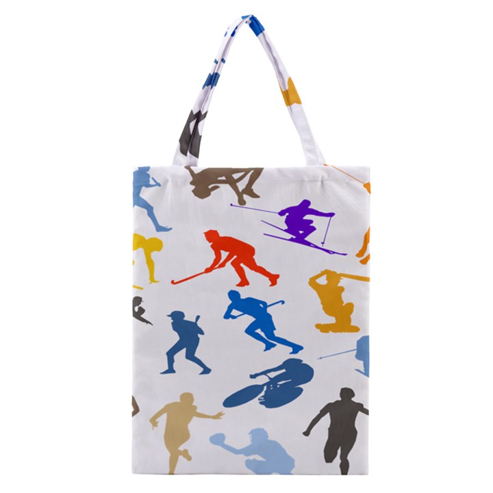 Sport Player Playing Classic Tote Bag