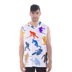 Sport Player Playing Men s Basketball Tank Top by Mariart