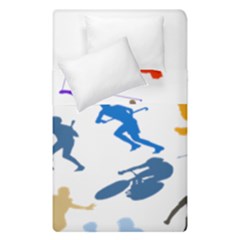 Sport Player Playing Duvet Cover Double Side (single Size) by Mariart