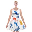 Sport Player Playing Velvet Skater Dress View1