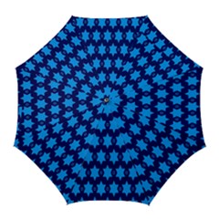 Star Blue Space Wave Chevron Sky Golf Umbrellas by Mariart