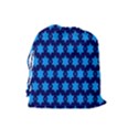 Star Blue Space Wave Chevron Sky Drawstring Pouches (Large)  View2