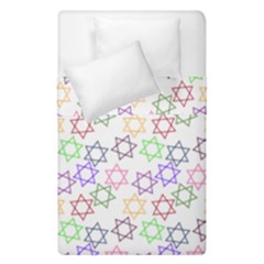 Star Space Color Rainbow Pink Purple Green Yellow Light Neons Duvet Cover Double Side (single Size)