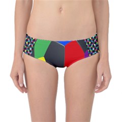 Team Soccer Coming Out Tease Ball Color Rainbow Sport Classic Bikini Bottoms by Mariart