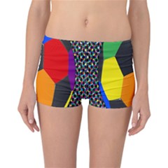 Team Soccer Coming Out Tease Ball Color Rainbow Sport Reversible Bikini Bottoms by Mariart