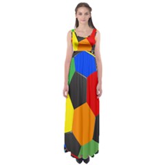 Team Soccer Coming Out Tease Ball Color Rainbow Sport Empire Waist Maxi Dress by Mariart