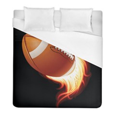 Super Football American Sport Fire Duvet Cover (full/ Double Size)