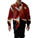 Super Football American Sport Fire Hooded Wind Breaker (Kids) View1