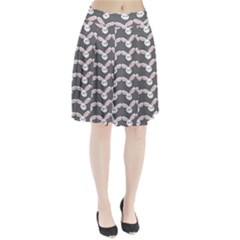 Tagged Bunny Illustrator Rabbit Animals Face Pleated Skirt by Mariart